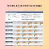 7 Set Shift Schedule Excel Template - Image 5