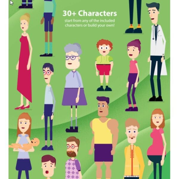 Character Animation Explainer Toolkit Template Bundle Mega Collection Free Updates | After Effects - Image 5