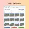 7 Set Shift Schedule Excel Template - Image 6