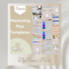 51-Page Marketing Plan Canva Template | Printable A4 Digital Marketing for Business