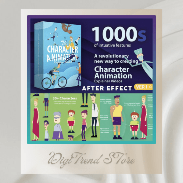 Character Animation Explainer Toolkit Template Bundle Mega Collection Free Updates | After Effects