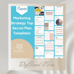 35 Pages of Top Secret Marketing Strategy Printable | A4 Size for Digital Marketing | Business