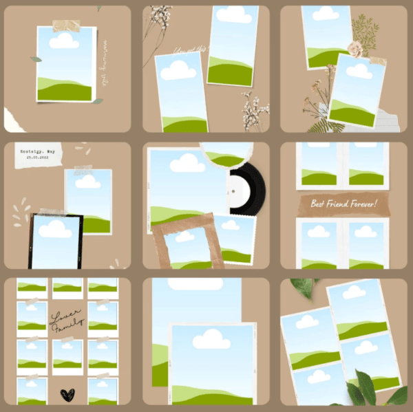 65 Pages Photobook Canva Template | Printable A4 Size for Friends & Family | Anniversary | Birthday - Image 3