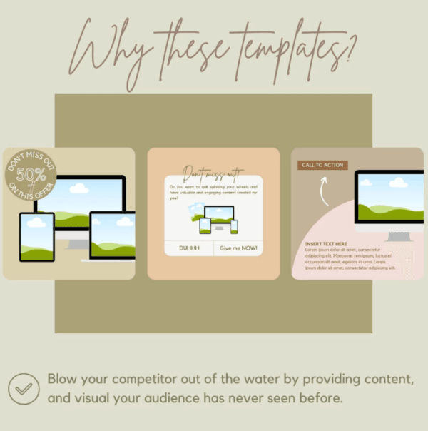 30 Brown Theme Canva Templates  Printable A4 for Instagram  Facebook  Minimalist Design - Image 5