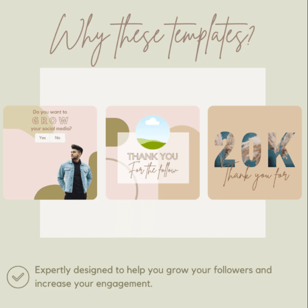 30 Brown Theme Canva Templates  Printable A4 for Instagram  Facebook  Minimalist Design - Image 6