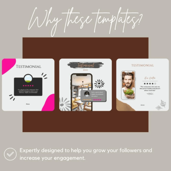 49 Foodie Theme Canva Templates | Printable A4 for Instagram Facebook | Minimalist Design - Image 6