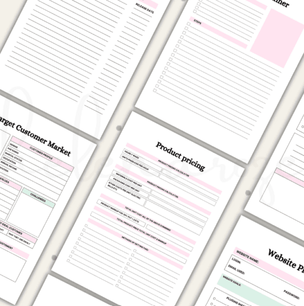 2025 Business Planner | Small Business Owner Printable PDF | Home Business Organizer - Image 4
