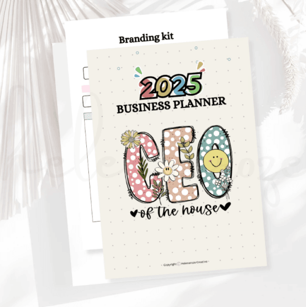 2025 Business Planner | Small Business Owner Printable PDF | Home Business Organizer - Image 5