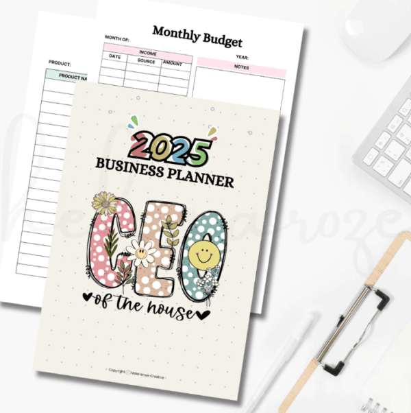 2025 Business Planner | Small Business Owner Printable PDF | Home Business Organizer - Image 6